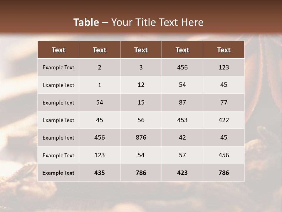 Sternanis Radikalf Nelken PowerPoint Template