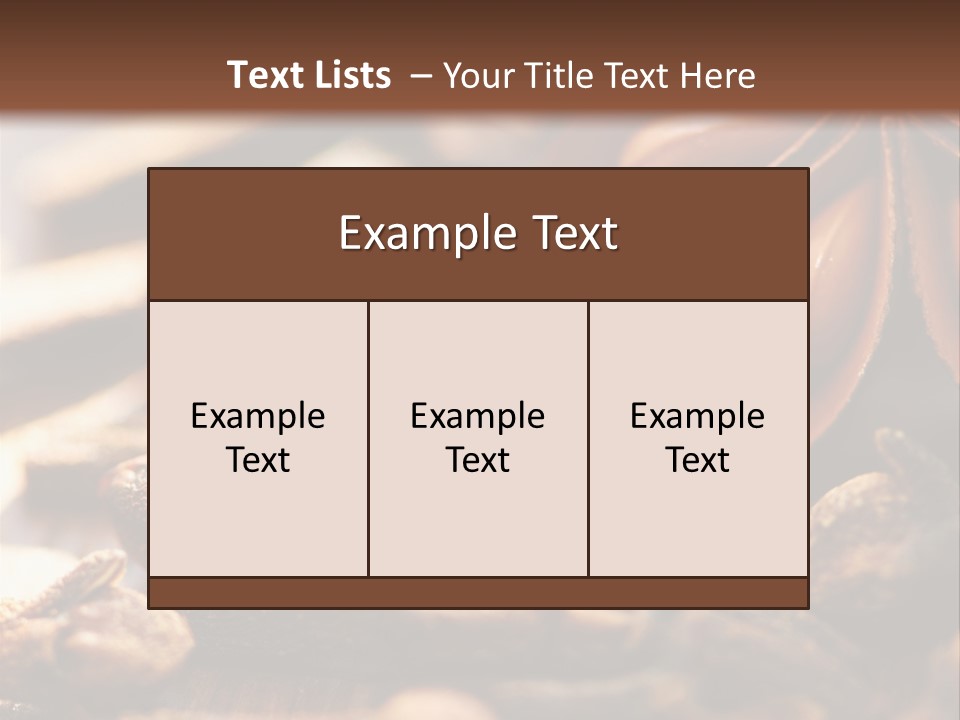 Sternanis Radikalf Nelken PowerPoint Template
