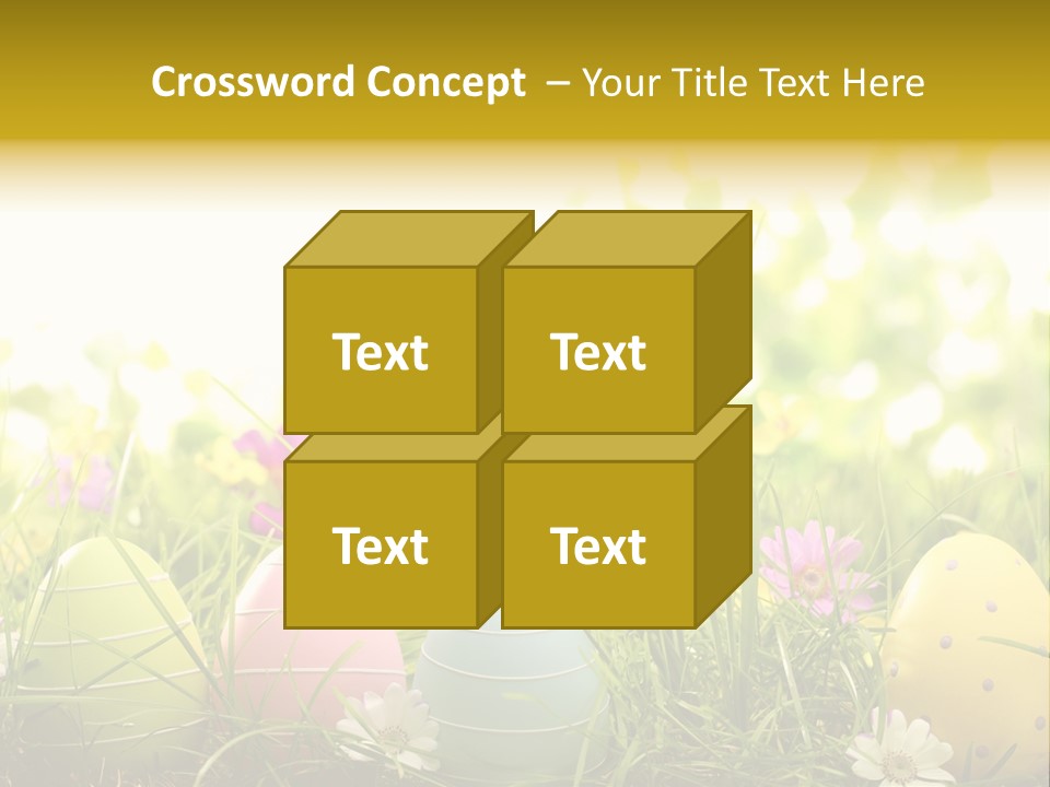 Eastereggs Horizontal Hide PowerPoint Template