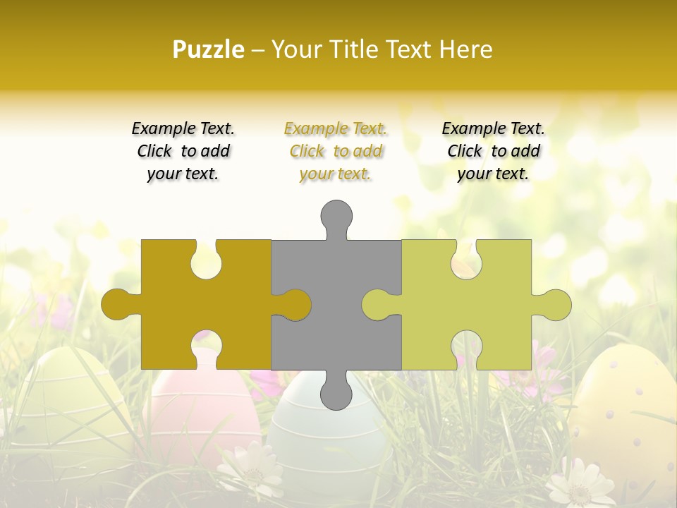 Eastereggs Horizontal Hide PowerPoint Template