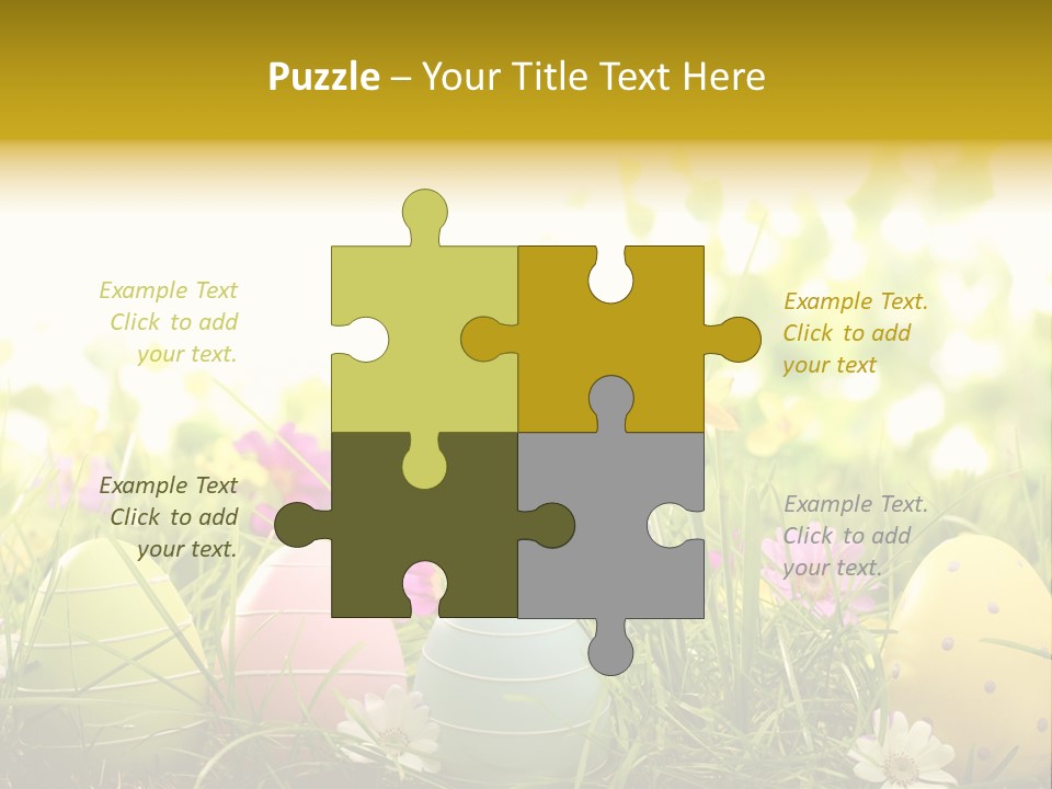 Eastereggs Horizontal Hide PowerPoint Template