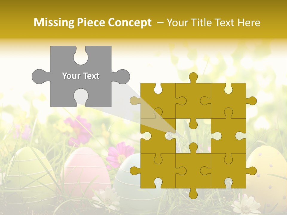 Eastereggs Horizontal Hide PowerPoint Template