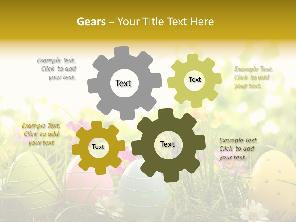 Eastereggs Horizontal Hide PowerPoint Template