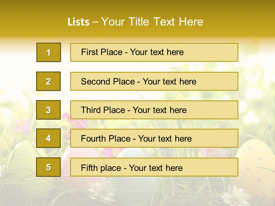 Eastereggs Horizontal Hide PowerPoint Template