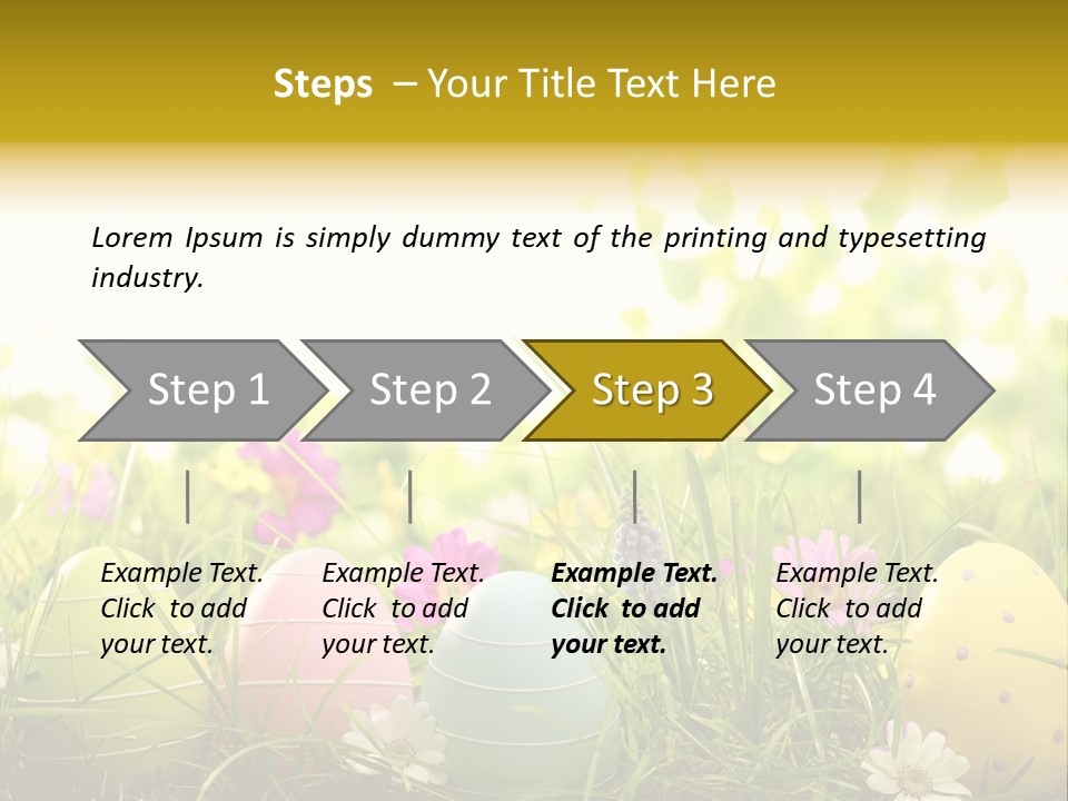 Eastereggs Horizontal Hide PowerPoint Template