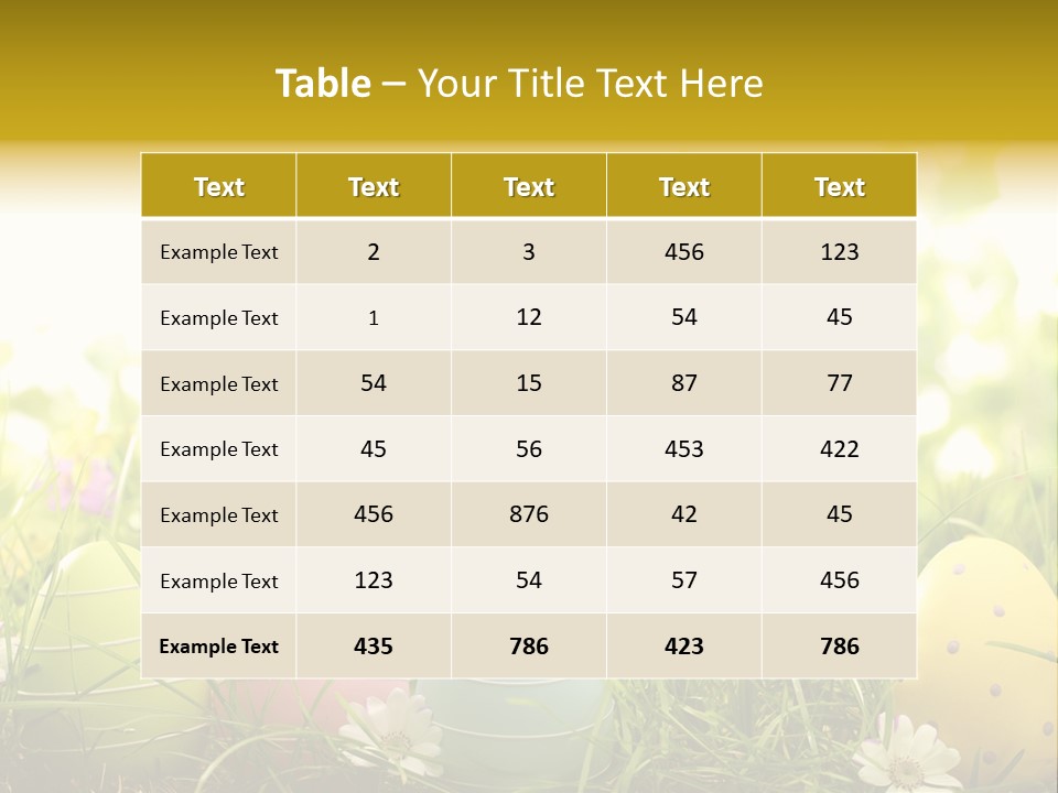 Eastereggs Horizontal Hide PowerPoint Template