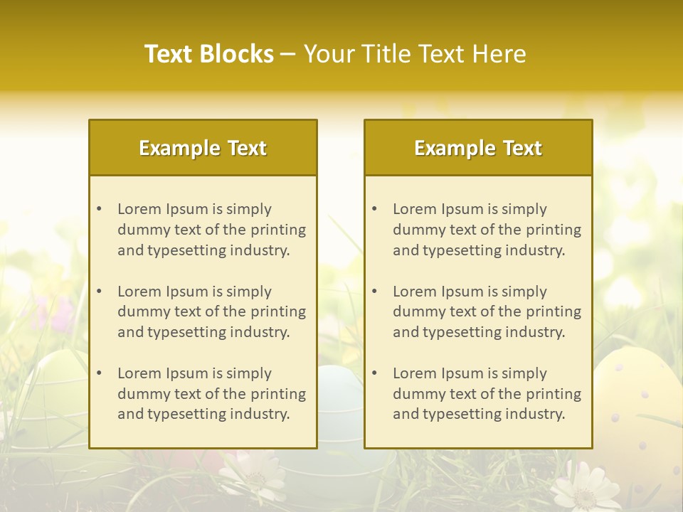 Eastereggs Horizontal Hide PowerPoint Template