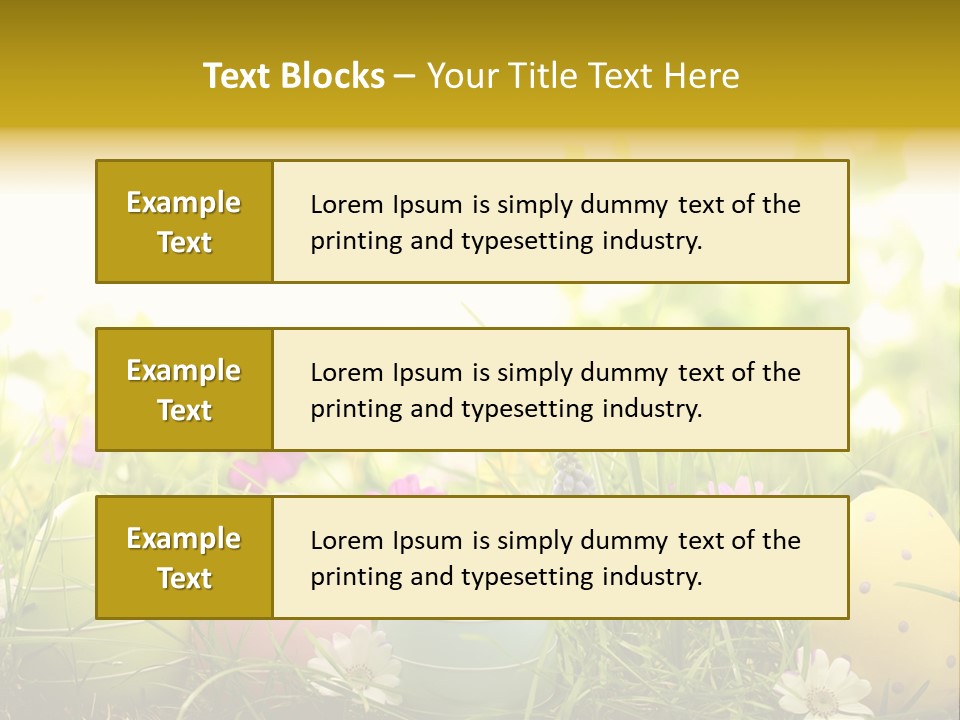 Eastereggs Horizontal Hide PowerPoint Template