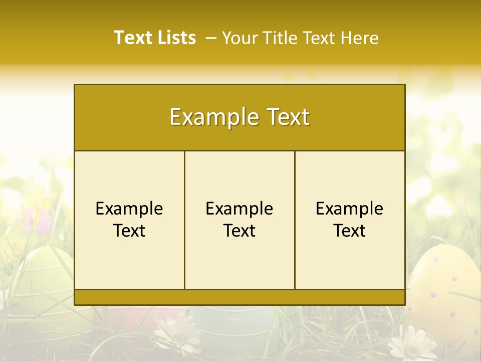 Eastereggs Horizontal Hide PowerPoint Template