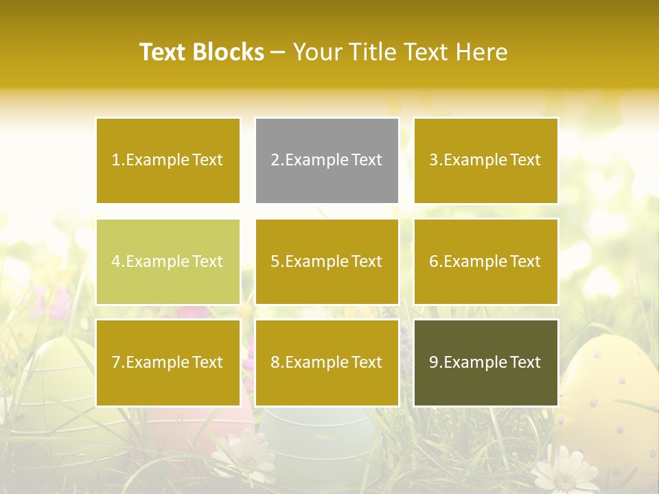 Eastereggs Horizontal Hide PowerPoint Template