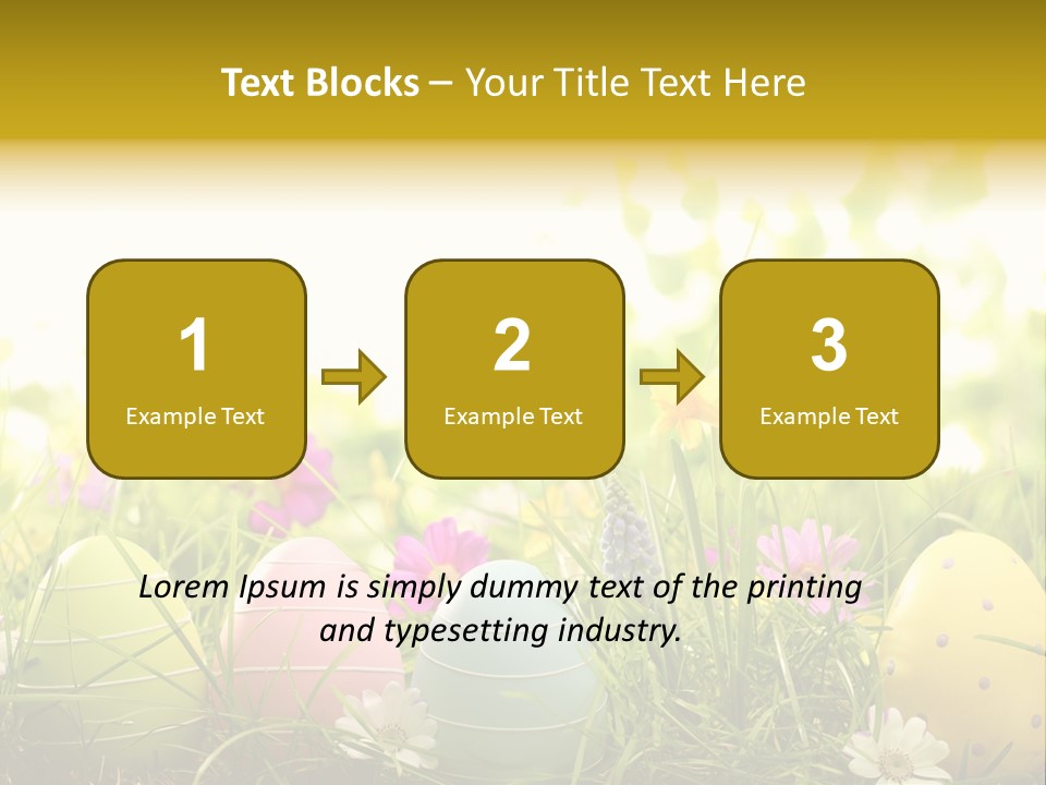 Eastereggs Horizontal Hide PowerPoint Template