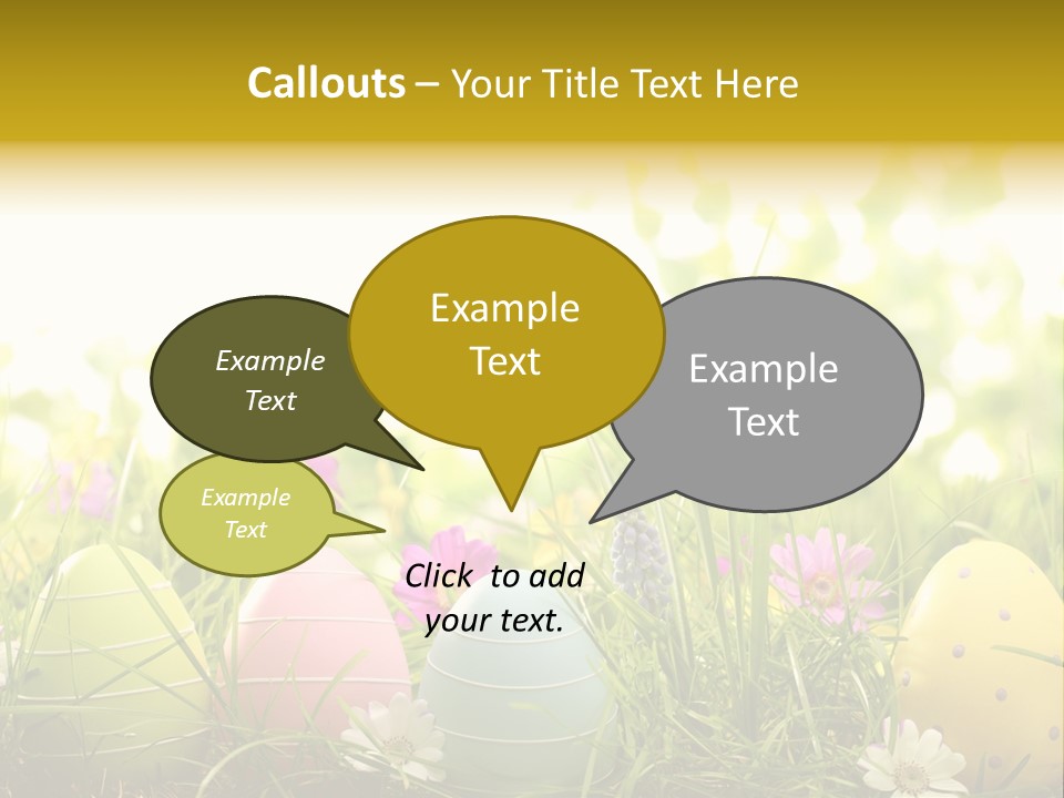 Eastereggs Horizontal Hide PowerPoint Template