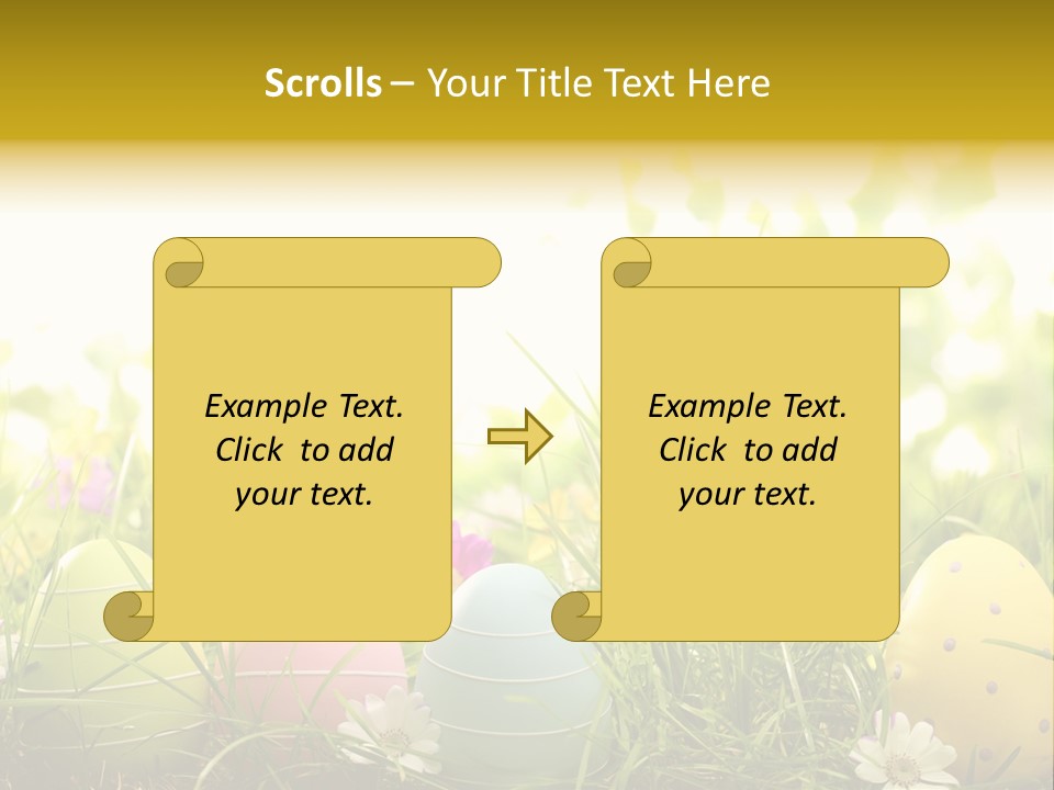 Eastereggs Horizontal Hide PowerPoint Template