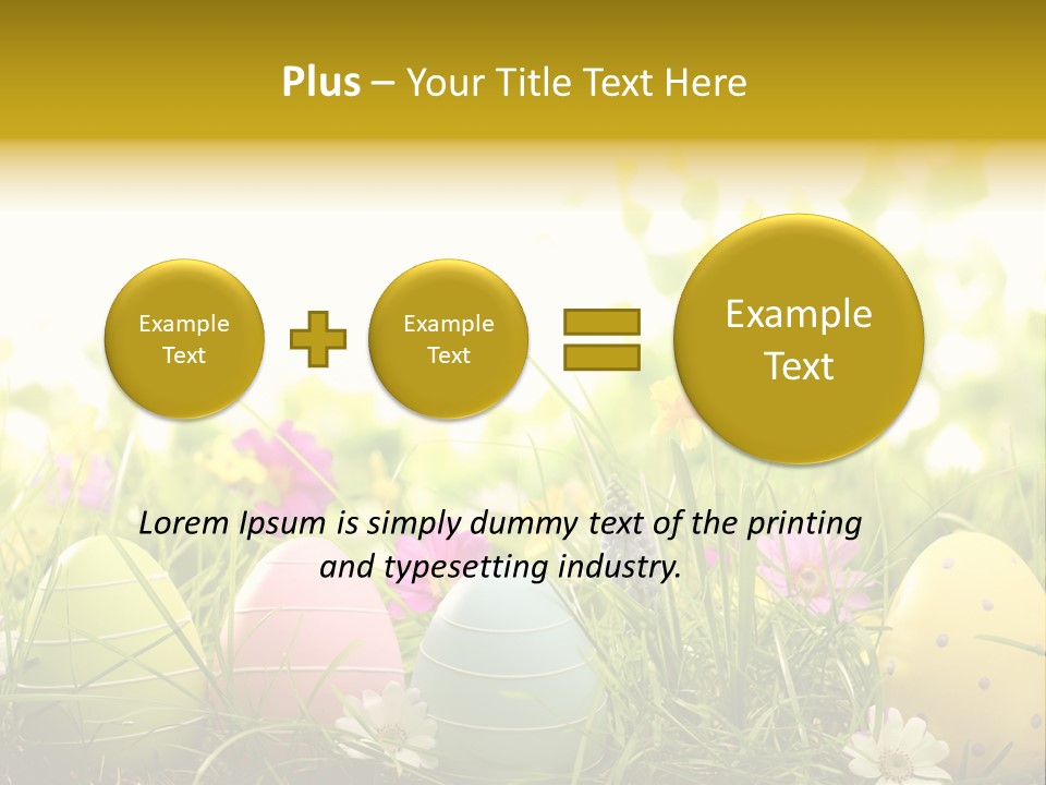 Eastereggs Horizontal Hide PowerPoint Template