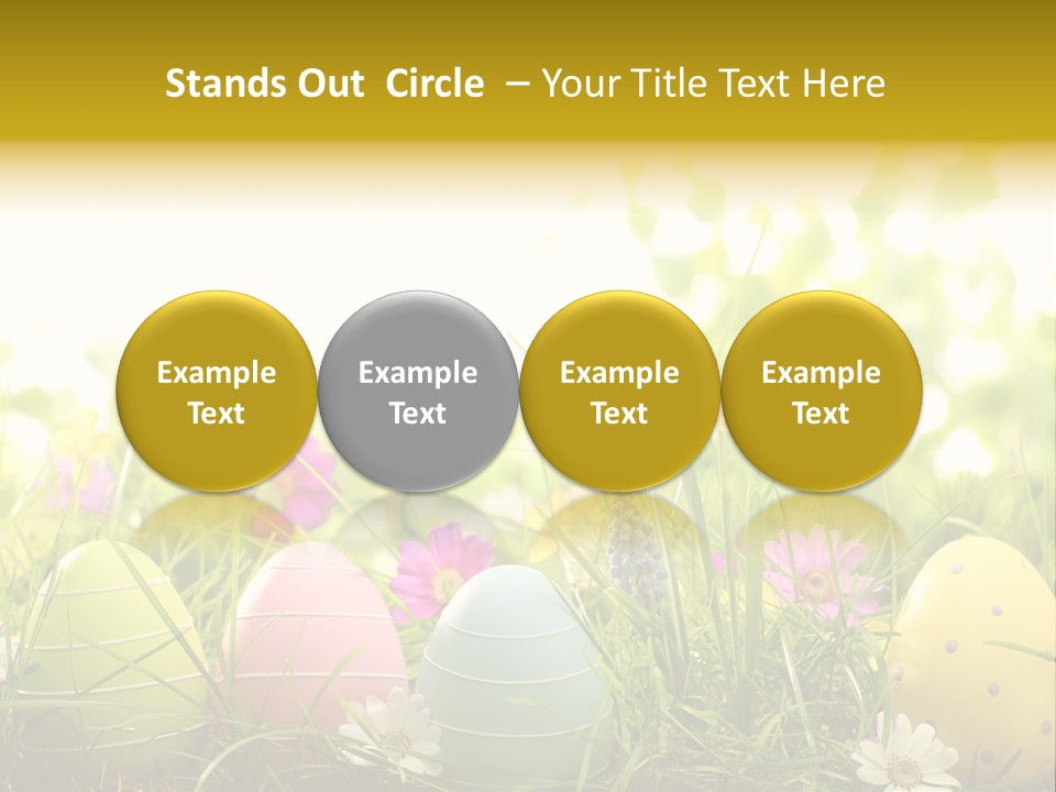 Eastereggs Horizontal Hide PowerPoint Template