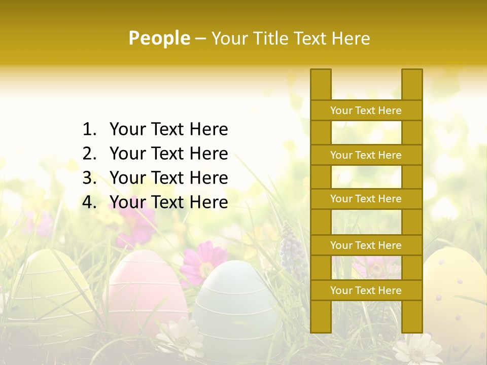Eastereggs Horizontal Hide PowerPoint Template