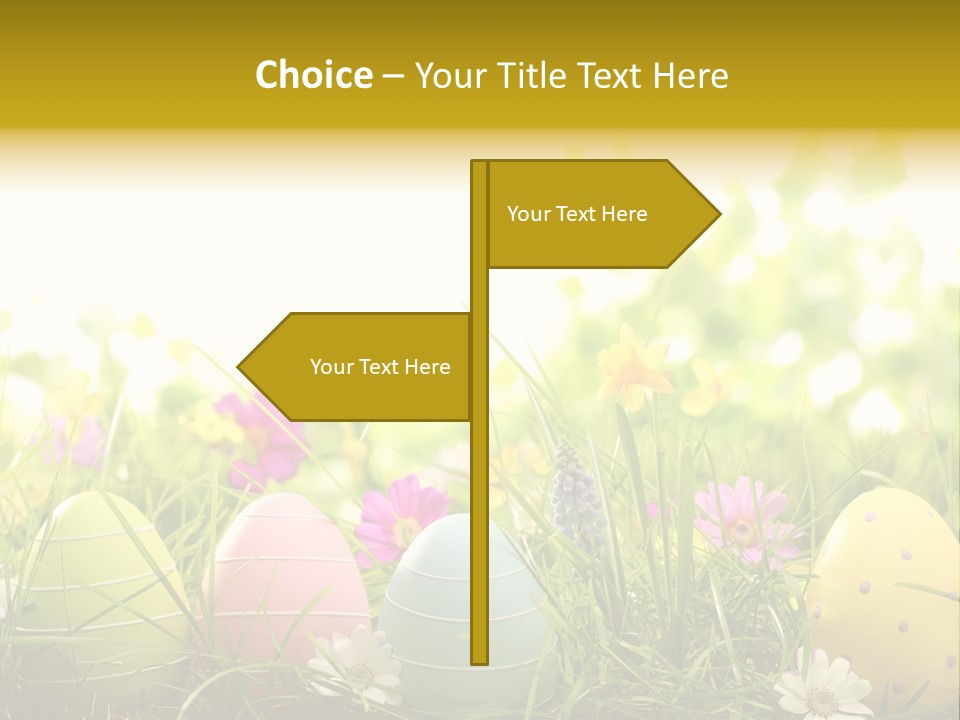 Eastereggs Horizontal Hide PowerPoint Template