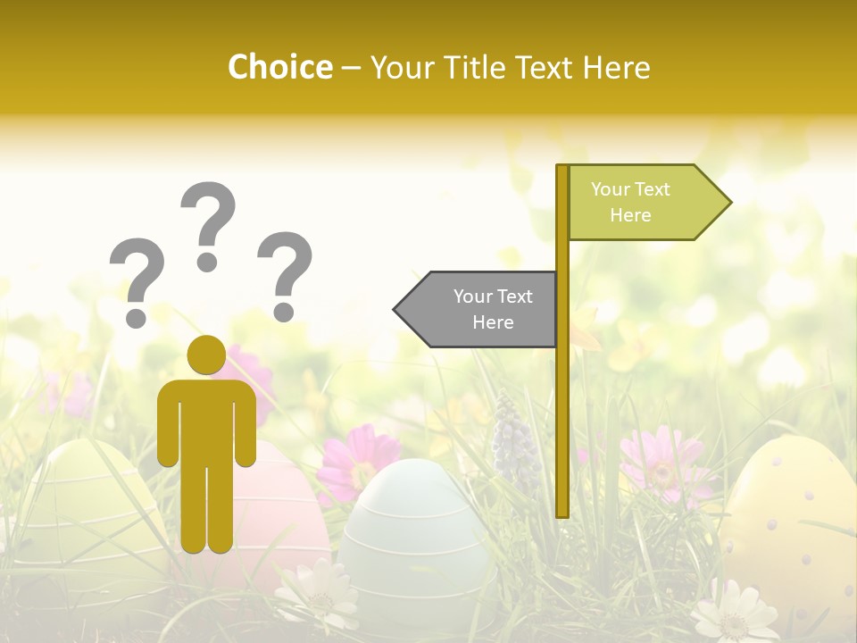 Eastereggs Horizontal Hide PowerPoint Template