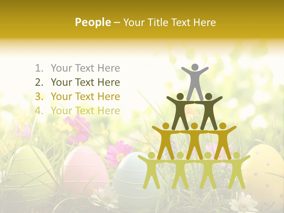 Eastereggs Horizontal Hide PowerPoint Template