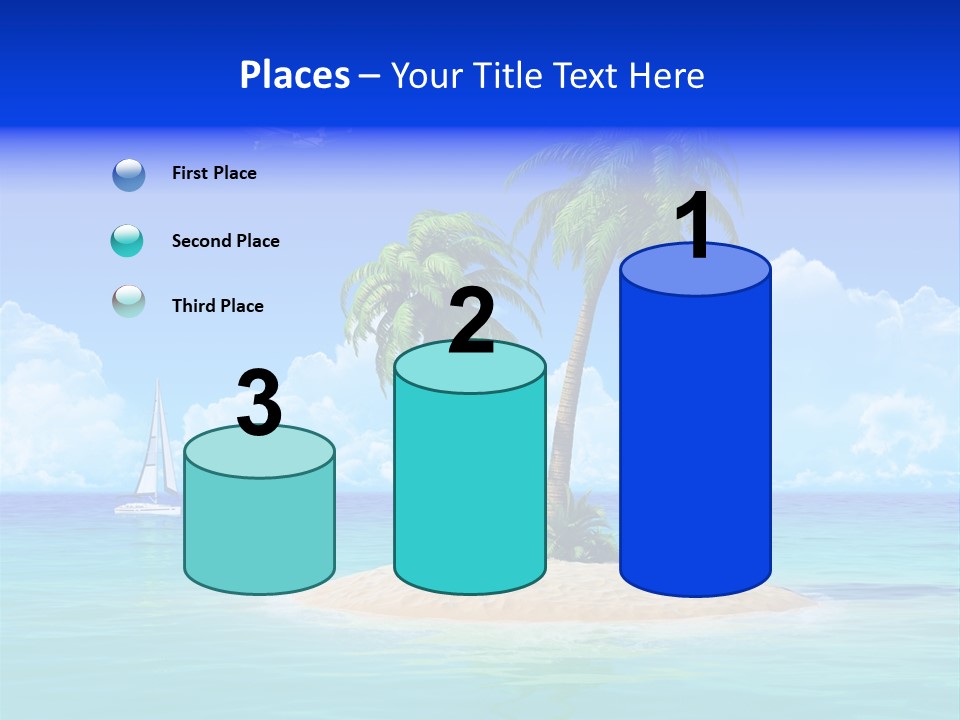 Palm Tree Nature Sunny PowerPoint Template