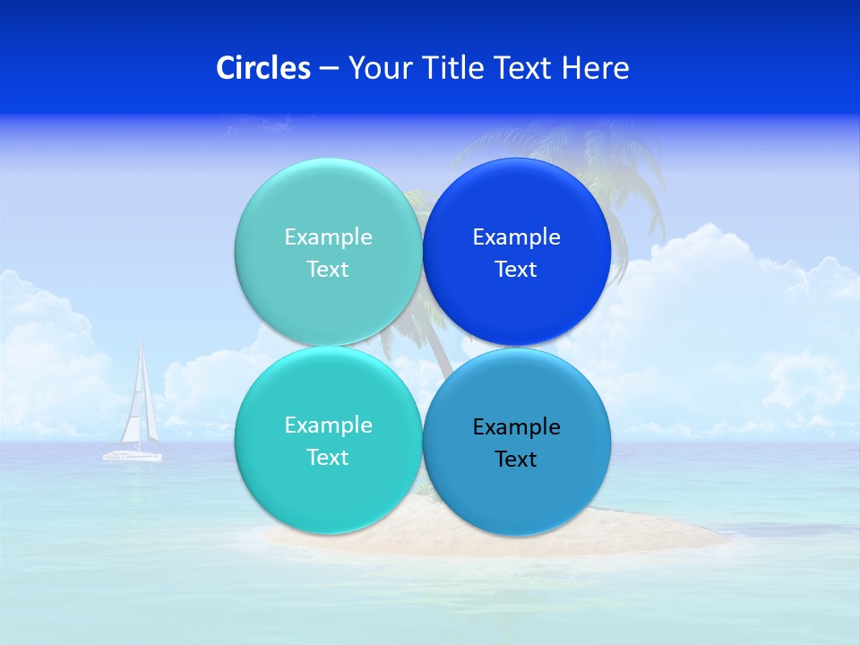 Palm Tree Nature Sunny PowerPoint Template