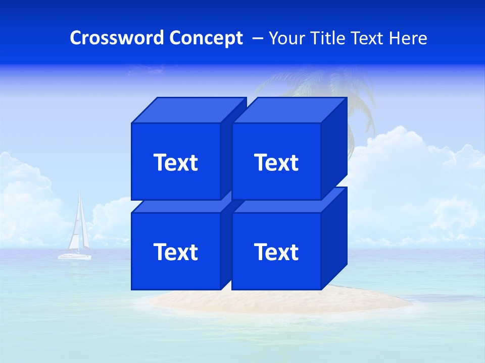 Palm Tree Nature Sunny PowerPoint Template