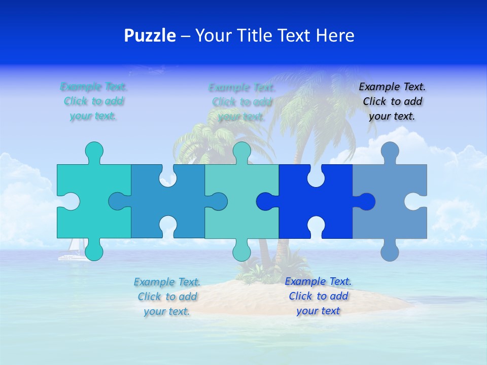 Palm Tree Nature Sunny PowerPoint Template