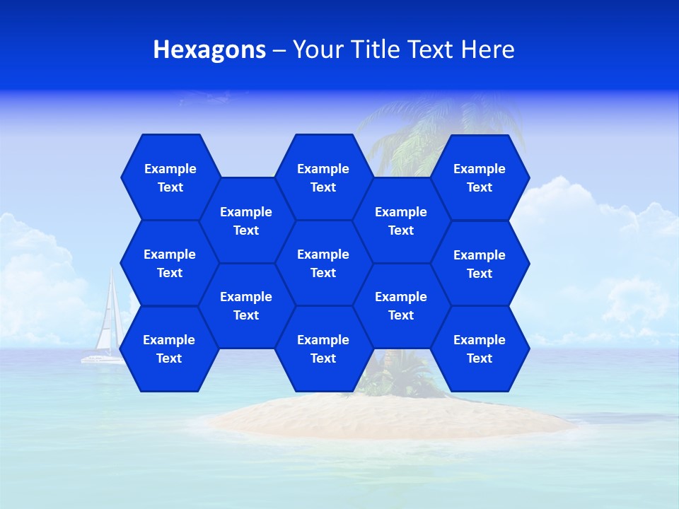 Palm Tree Nature Sunny PowerPoint Template