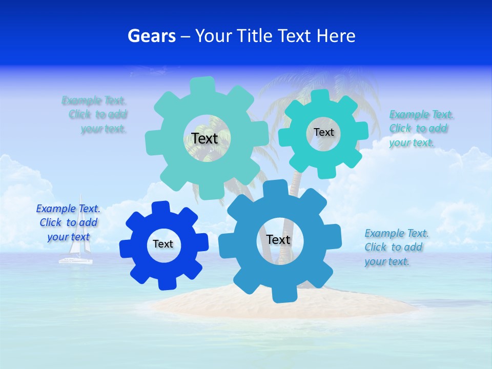 Palm Tree Nature Sunny PowerPoint Template