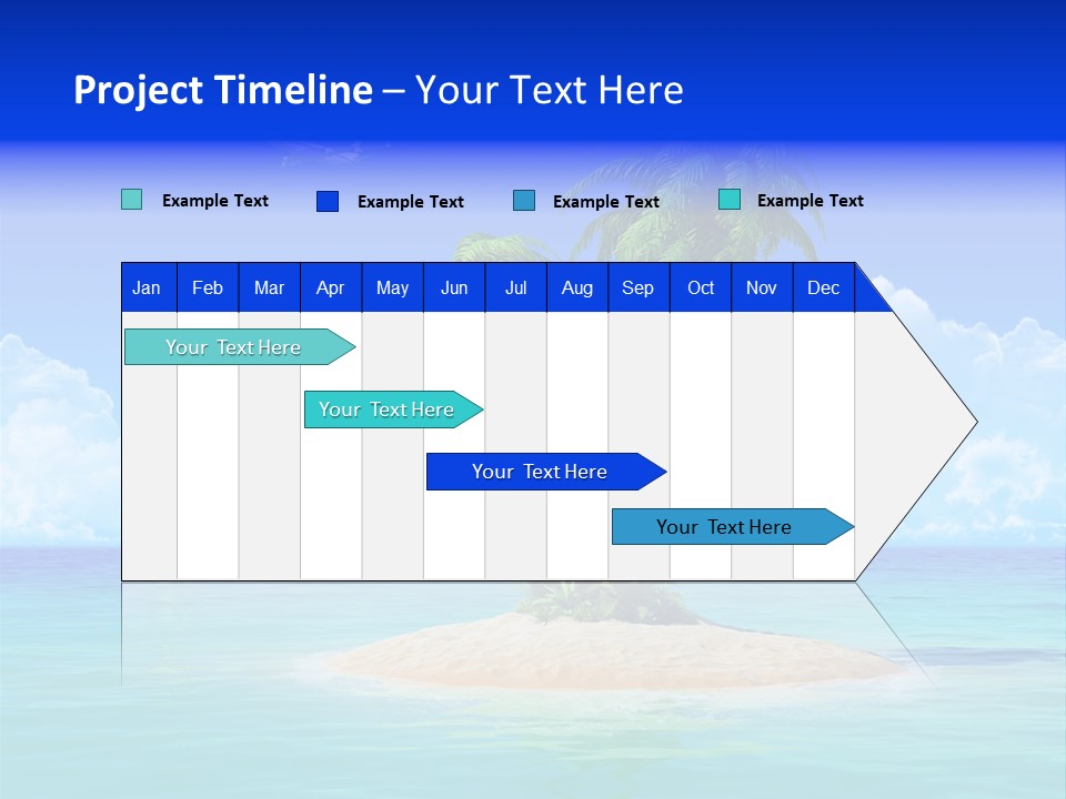 Palm Tree Nature Sunny PowerPoint Template