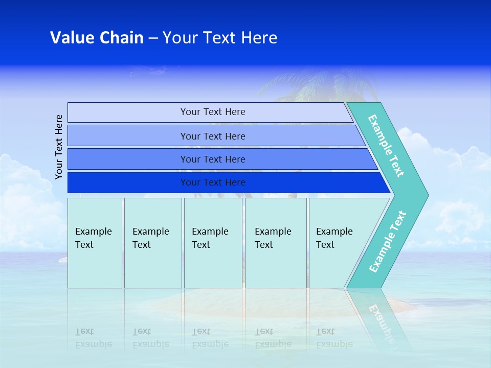 Palm Tree Nature Sunny PowerPoint Template