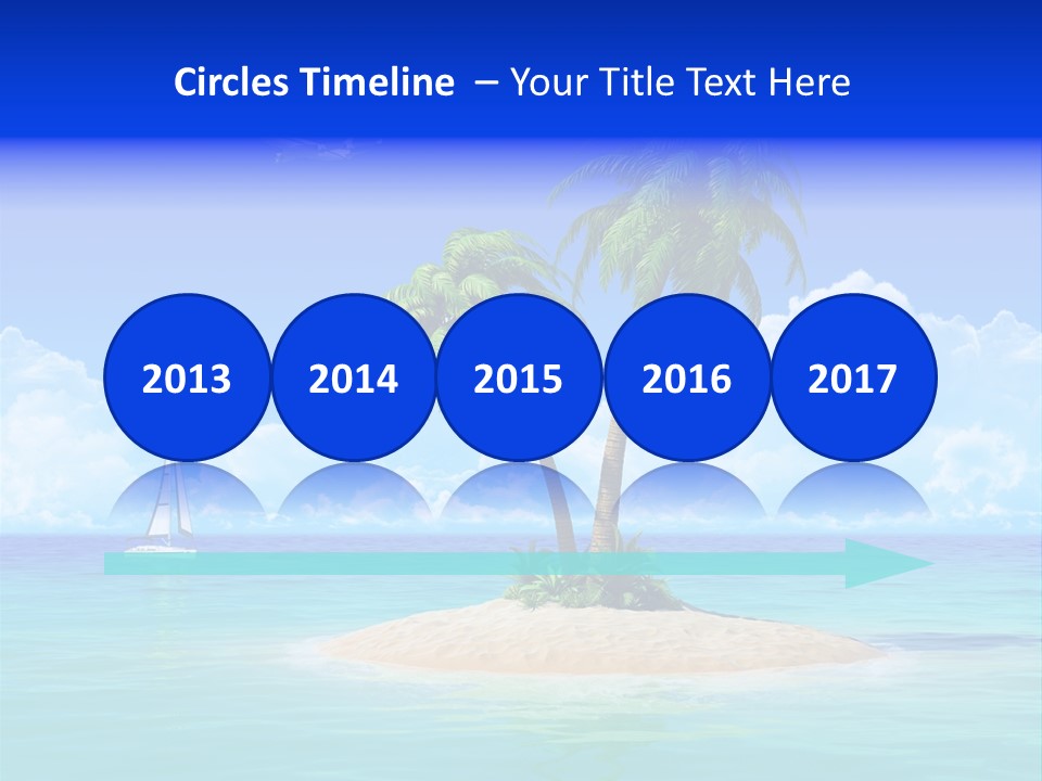 Palm Tree Nature Sunny PowerPoint Template