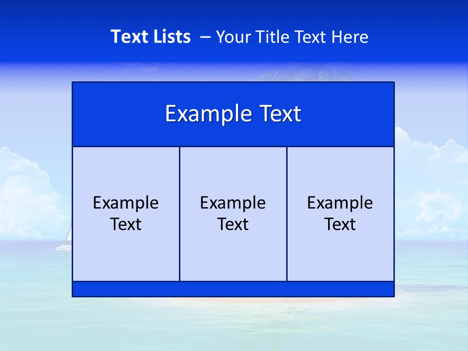 Palm Tree Nature Sunny PowerPoint Template