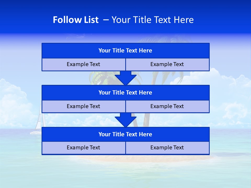 Palm Tree Nature Sunny PowerPoint Template