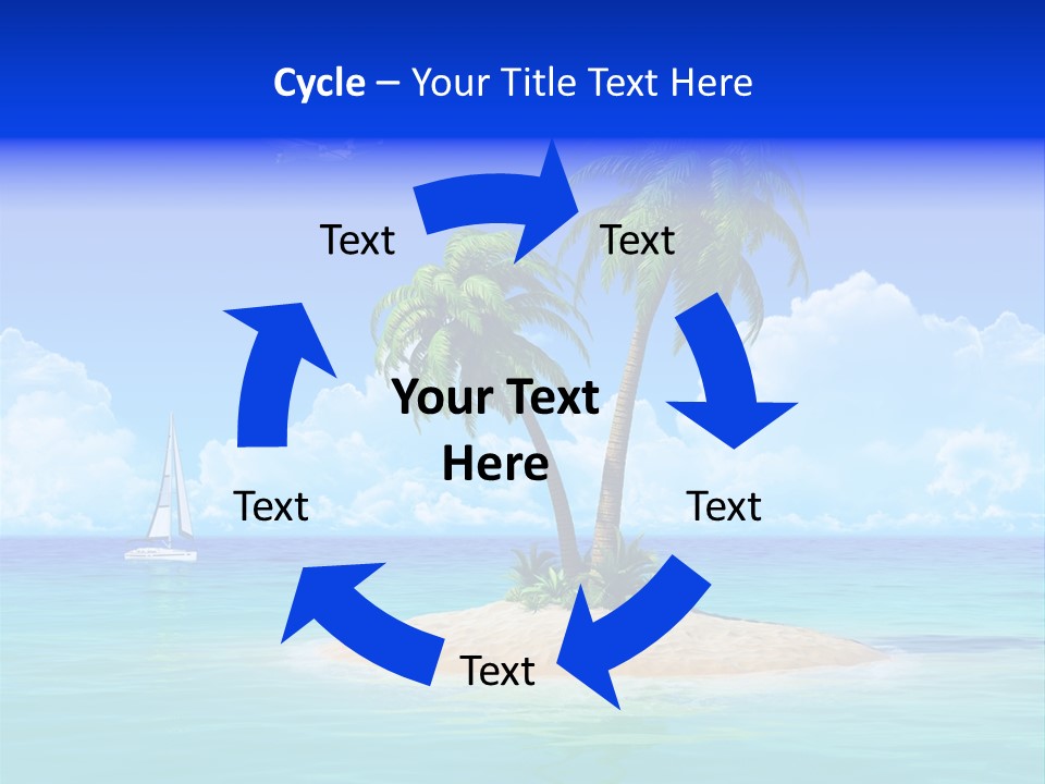 Palm Tree Nature Sunny PowerPoint Template