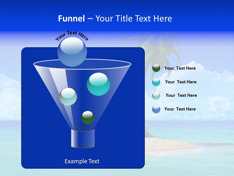Palm Tree Nature Sunny PowerPoint Template