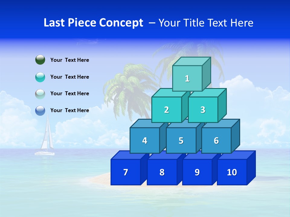 Palm Tree Nature Sunny PowerPoint Template