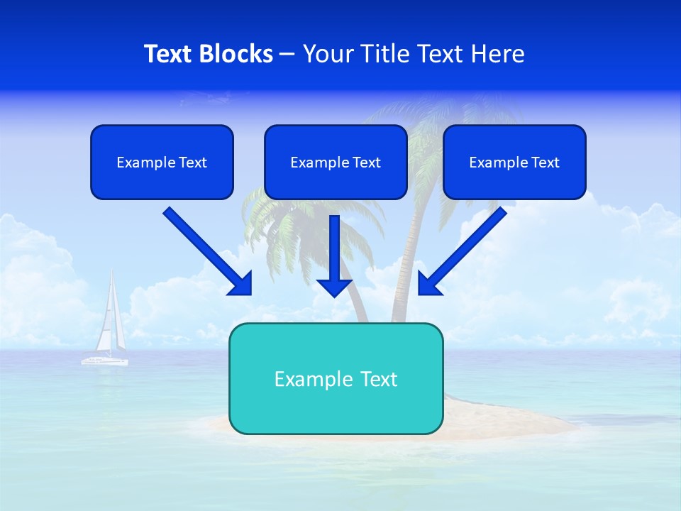 Palm Tree Nature Sunny PowerPoint Template
