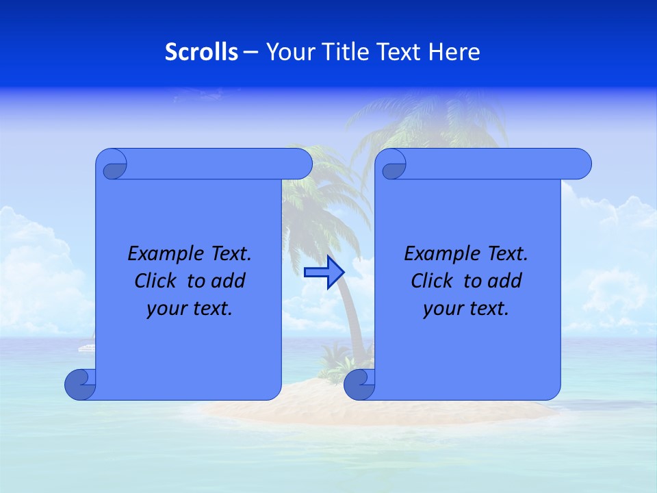 Palm Tree Nature Sunny PowerPoint Template