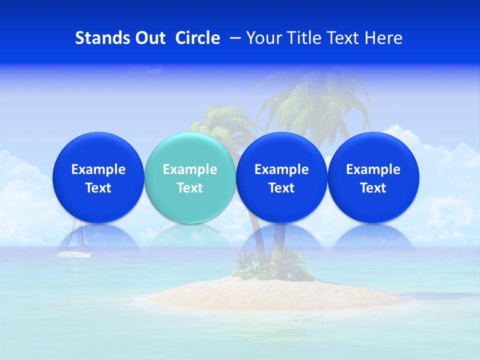 Palm Tree Nature Sunny PowerPoint Template