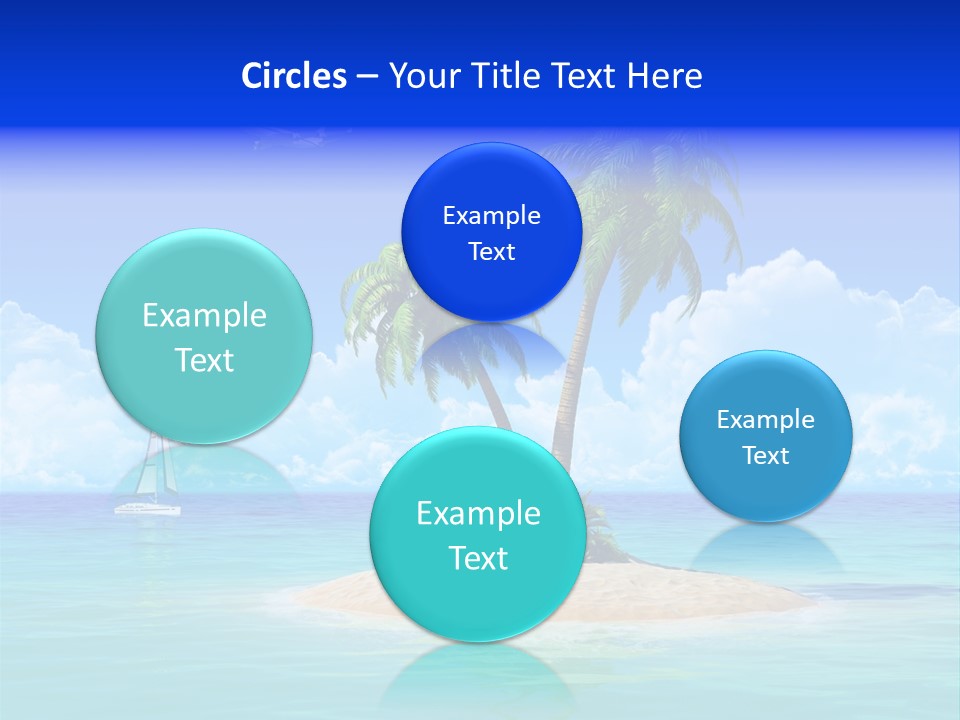 Palm Tree Nature Sunny PowerPoint Template