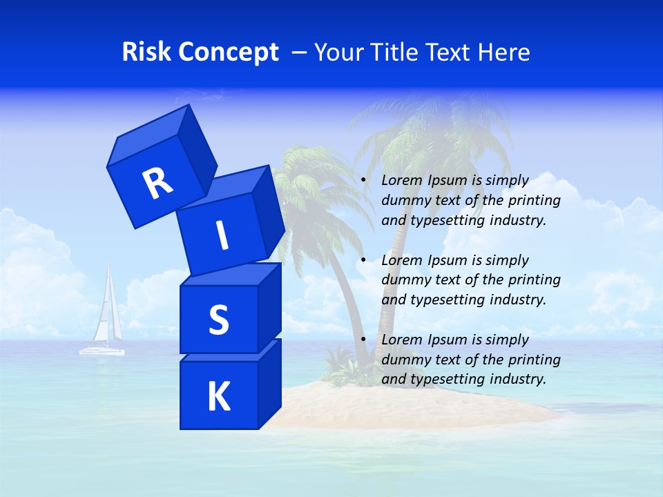 Palm Tree Nature Sunny PowerPoint Template