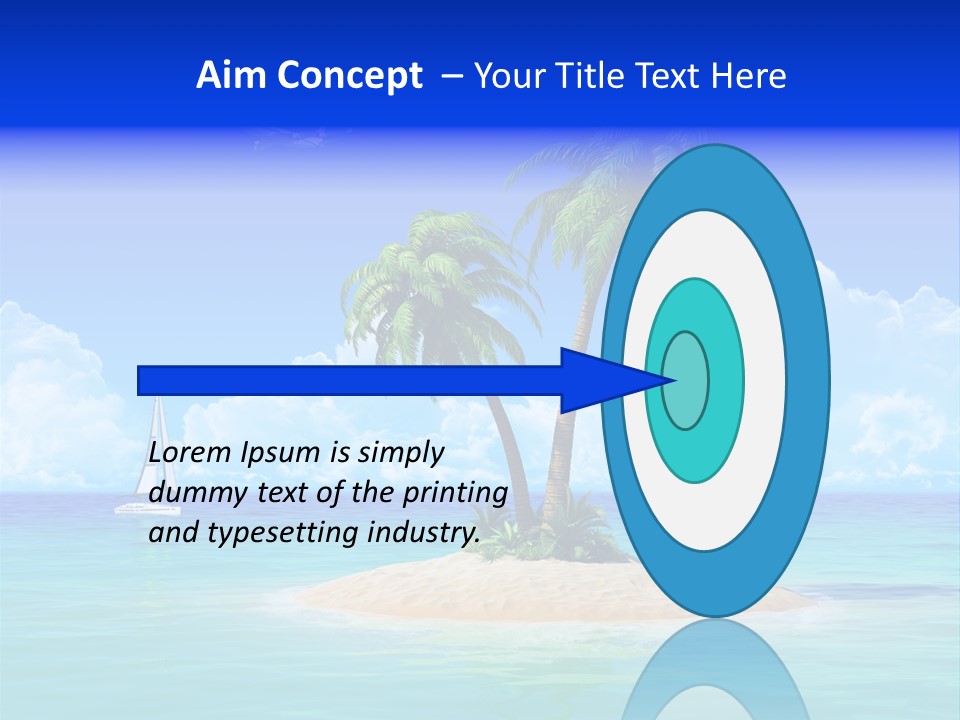 Palm Tree Nature Sunny PowerPoint Template