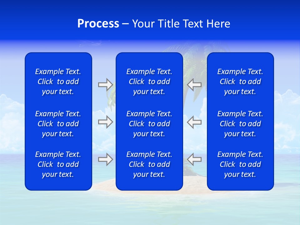 Palm Tree Nature Sunny PowerPoint Template