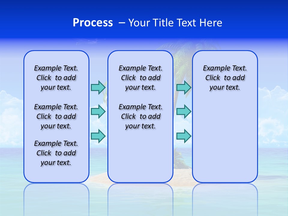 Palm Tree Nature Sunny PowerPoint Template
