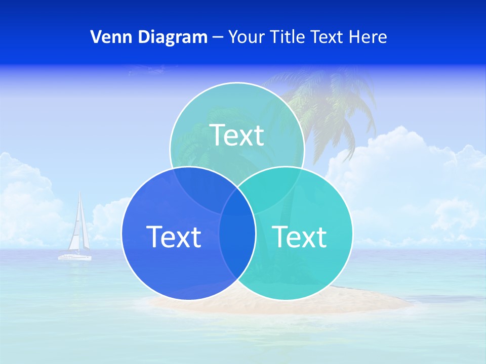 Palm Tree Nature Sunny PowerPoint Template