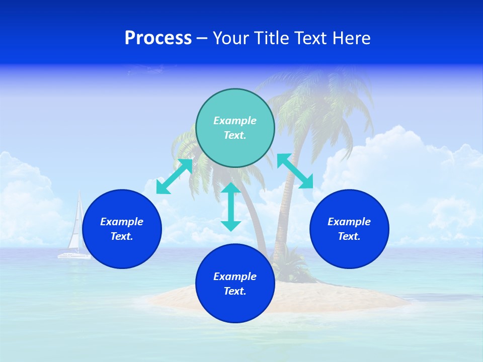 Palm Tree Nature Sunny PowerPoint Template