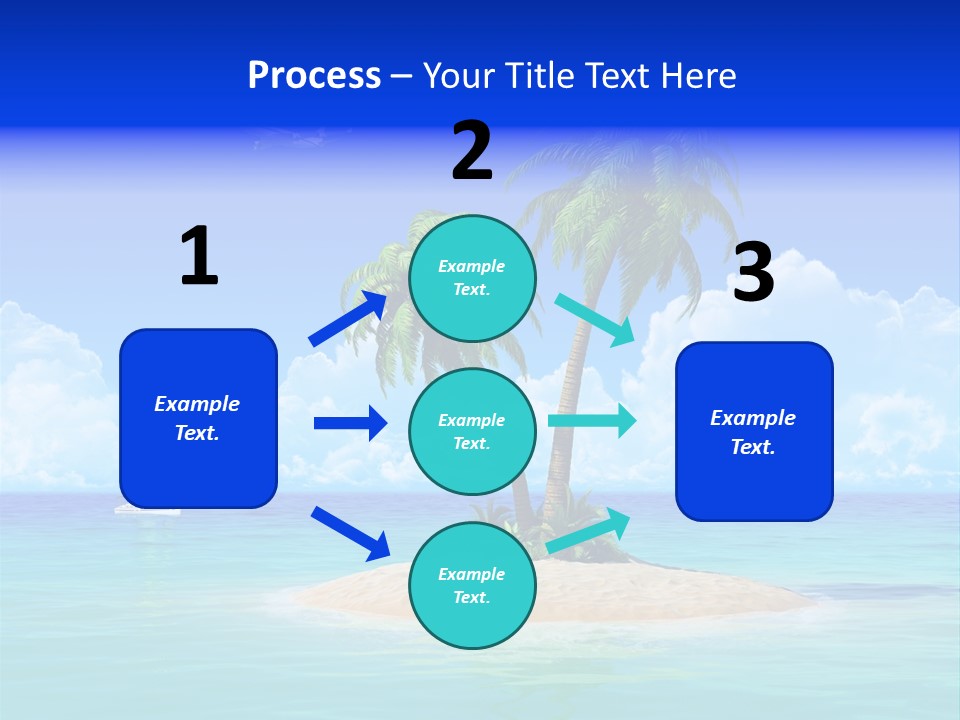 Palm Tree Nature Sunny PowerPoint Template