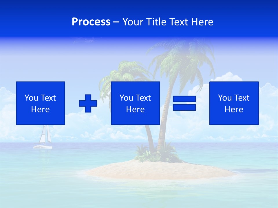Palm Tree Nature Sunny PowerPoint Template