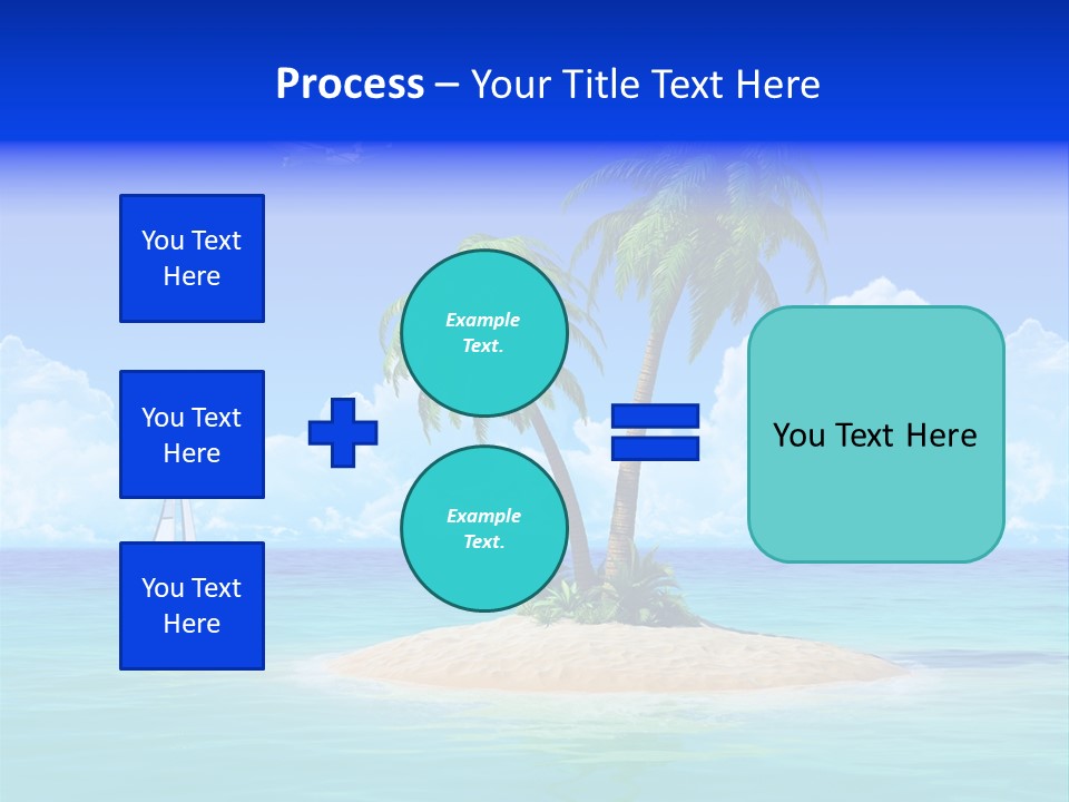 Palm Tree Nature Sunny PowerPoint Template
